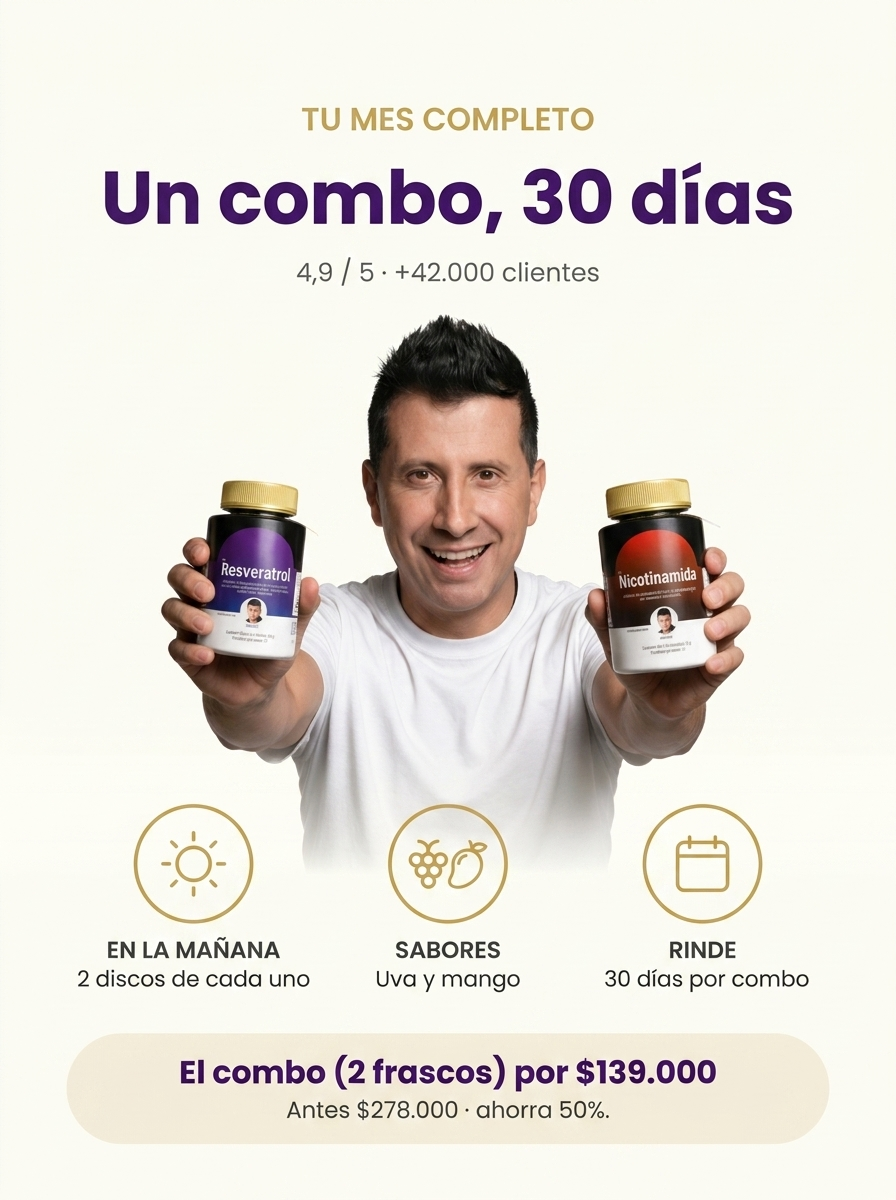 Combo Advance · Resveratrol + Nicotinamida NAD+
